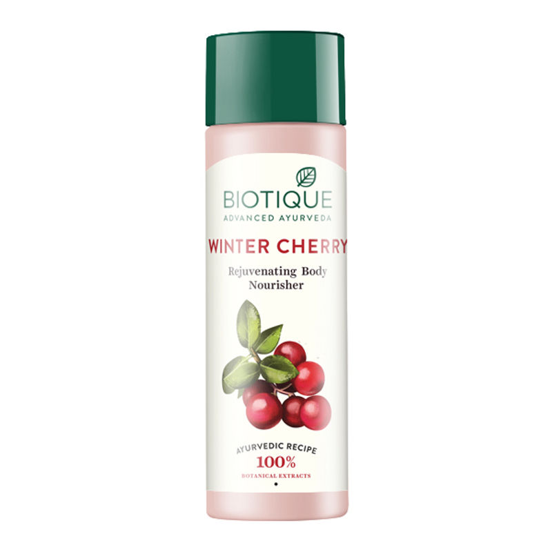 Biotique Bio Winter Cherry Rejuvenating Body Nourisher Buy Biotique Bio Winter Cherry Rejuvenating Body Nourisher Online At Best Price In India Nykaaman