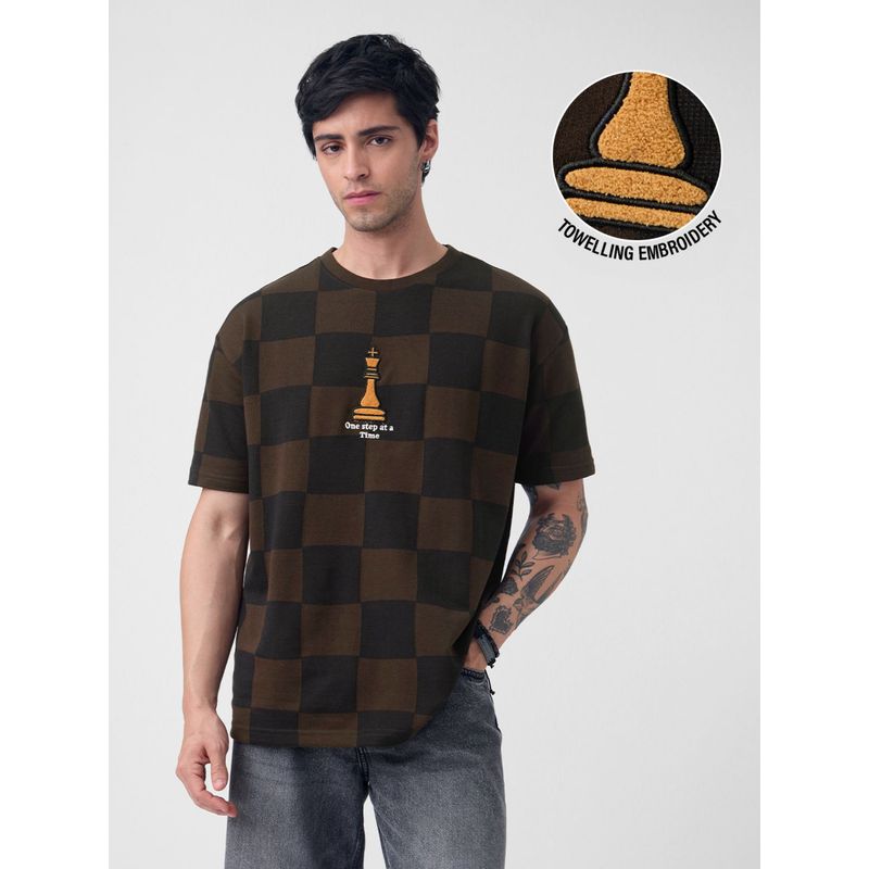 The Souled Store Chess King Men Oversized T-Shirt (M)