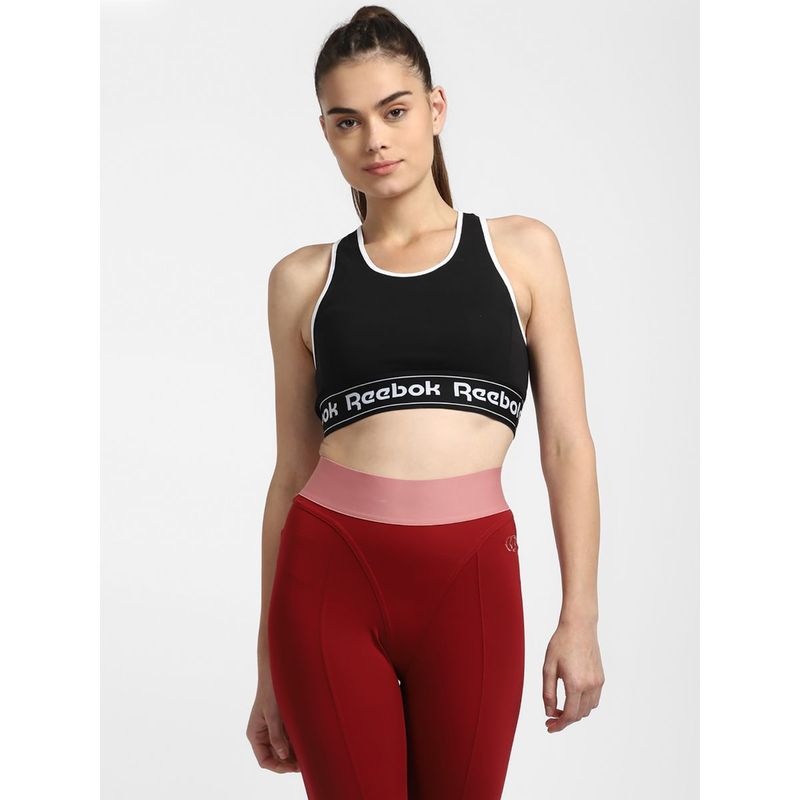 Reebok CORE Logo Bralette Black Training Bra (XS)