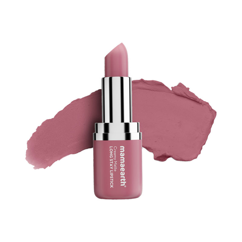 Mamaearth Creamy Matte Long Stay Lipstick - Mauve Bloom