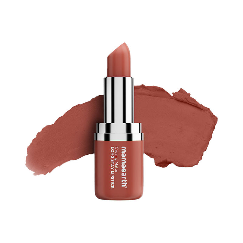 Mamaearth Creamy Matte Long Stay Lipstick - Apricot Taupe