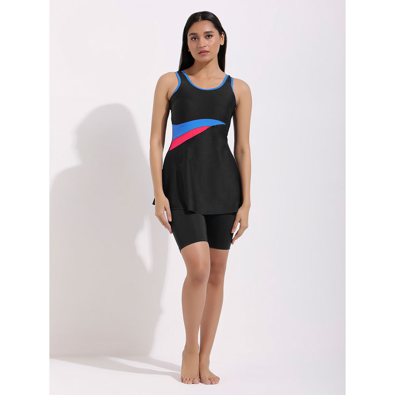 LYCOT Women Black Nylon Swimsuit (S)