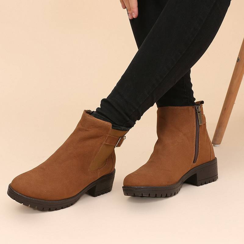 Yoho Tan Comfortable Insoles Chelsea Boots for Women (UK 6)