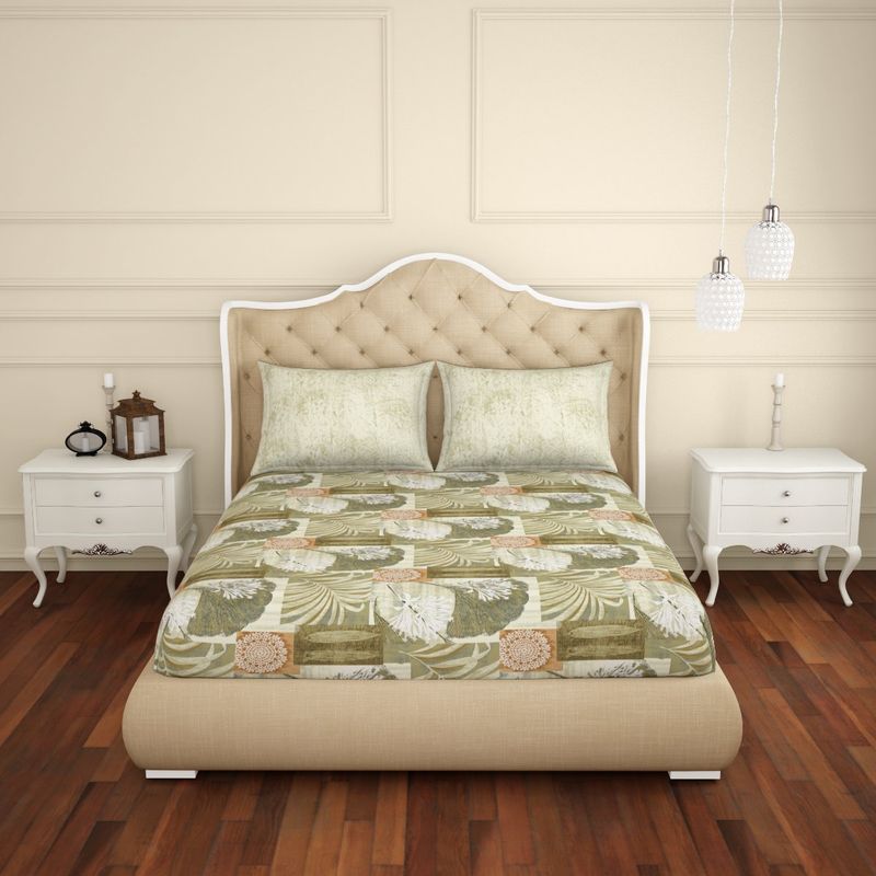 Spaces 100 COTTON Fitted Bedsheet SOFT FEEL SKIN SAFE BREATHABLE Buy