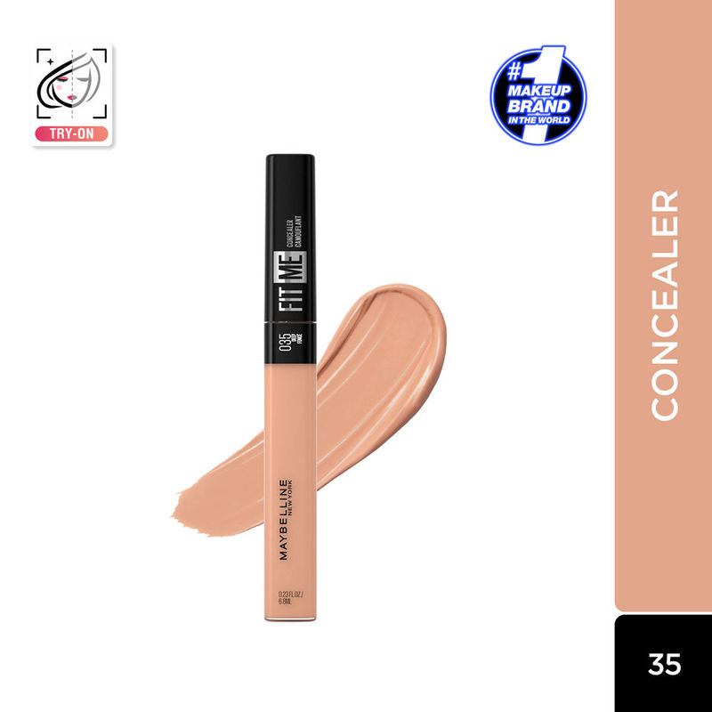 Maybelline New York Fit Me Concealer, Oil-free Liquid Concealer for Oily & Dry Skin - Deep 35