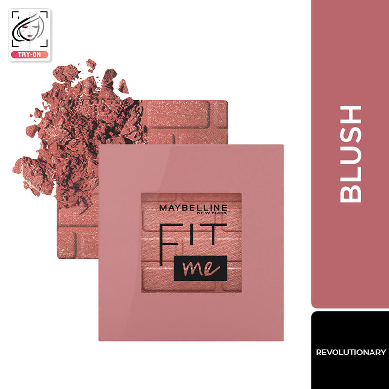 Maybelline New York New Fit Me Mono Blush, Up To 16Hr Long-lasting Cheek Blush - 50 Revolutionary