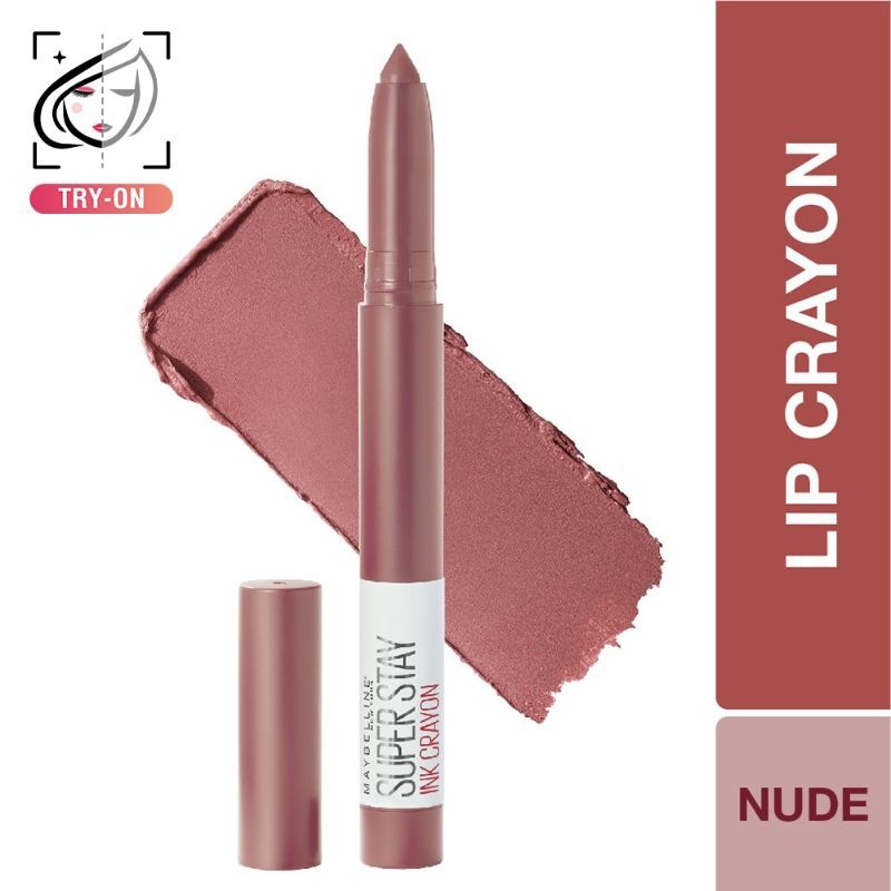 Maybelline New York Matte Ink Crayon Lipstick, Smudgeproof, Lasts Up To 8H - 15 Lead the Way