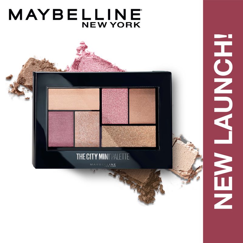 Maybelline New York New City Mini Eyeshadow Palette, Shimmery and Metallic Finish - Westside Roses