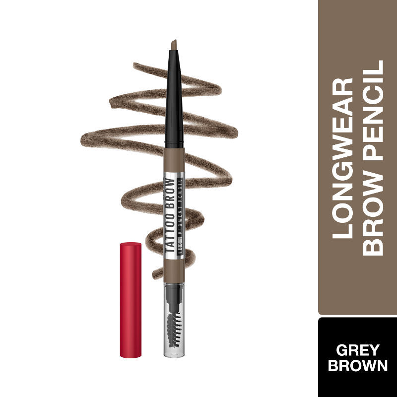 Maybelline New York Tattoo Brow 36H Brow Pencil, Water & Smudgeproof - Grey Brown