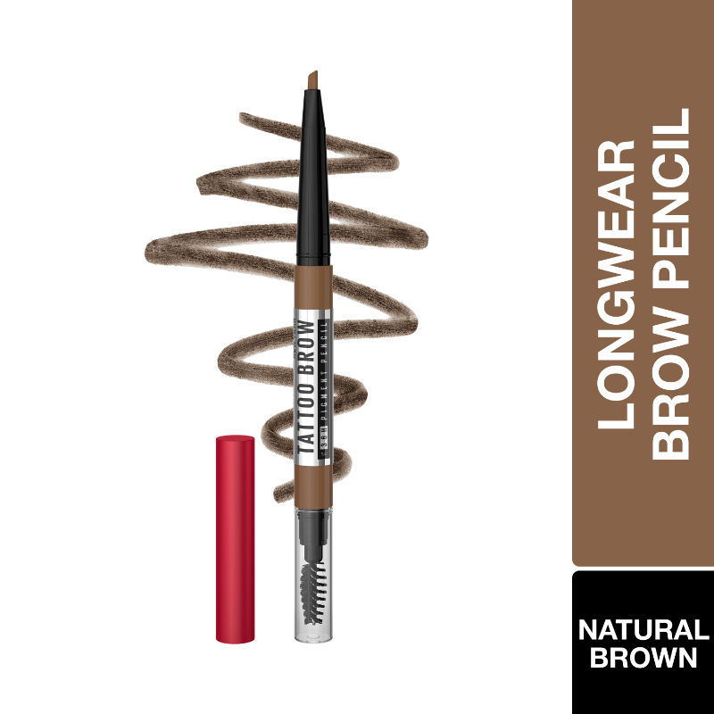 Maybelline New York Tattoo Brow 36H Brow Pencil, Water & Smudgeproof - Natural Brown
