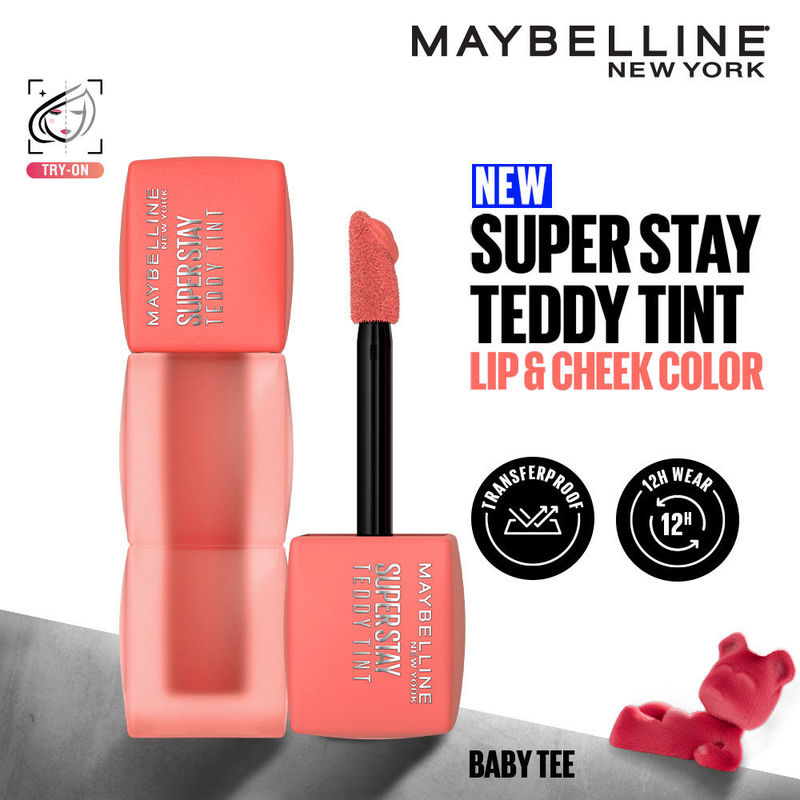 Maybelline New York Superstay Teddy Tint - Lip And Cheek Color - Baby Tee
