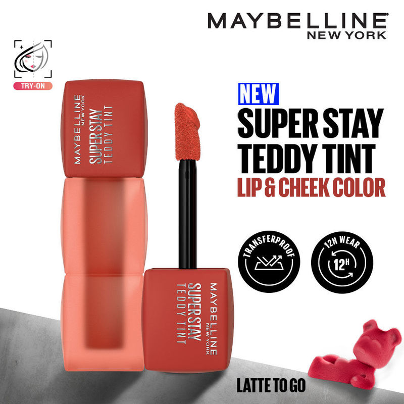 Maybelline New York Superstay Teddy Tint - Lip And Cheek Color - Latte To Go