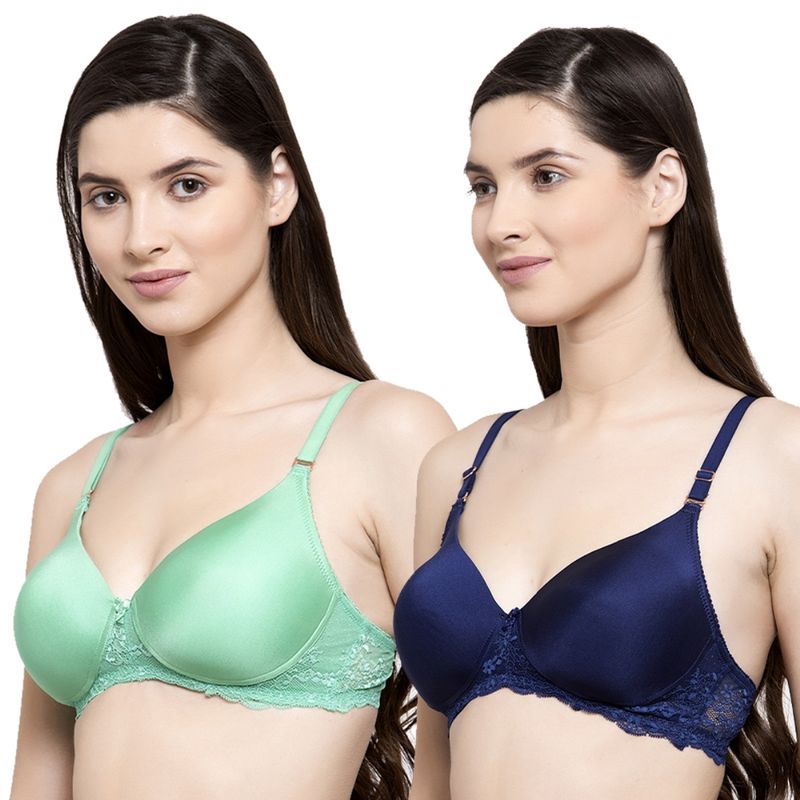 Buy Groversons Paris Beauty Padded Non-Wired Multiway T-Shirt Bra with  lace-PO2 online