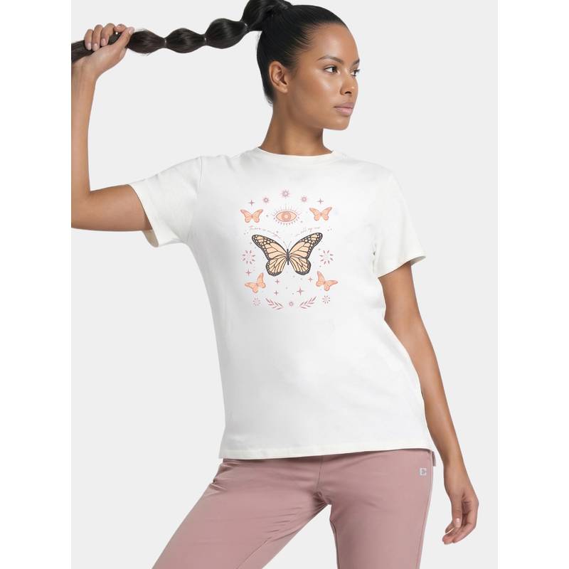 Enamor Short Sleeve Crew Neck Cotton T-Shirt (S)
