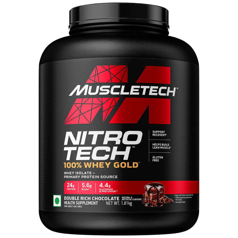 MuscleTech Nitrotech 100% Whey Gold - Double Rich Chocolate