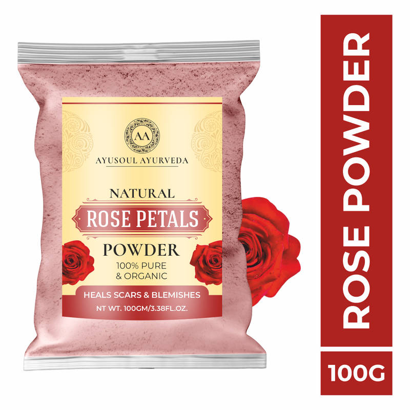 Buy Ayusoul Ayurveda 100% Pure Natural & Organic Rose Petals Face Pack ...