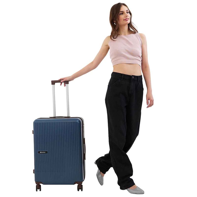 Baomi Unisex Blue Edge Range Sapphire Luggage Bag (M)