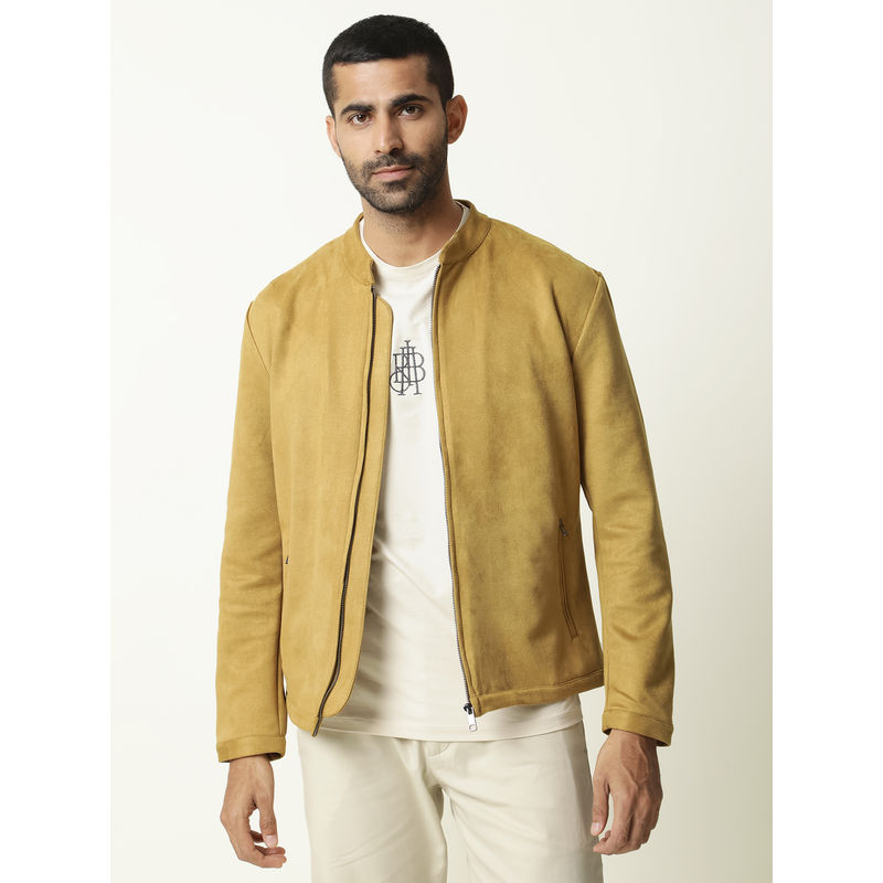 Rare Rabbit Sink Primary Mustard Solid Jacket (2XL)