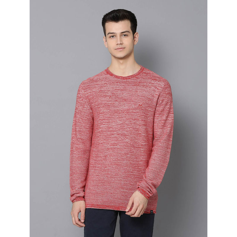 LINDBERGH Red Solid Sweatshirt (M)