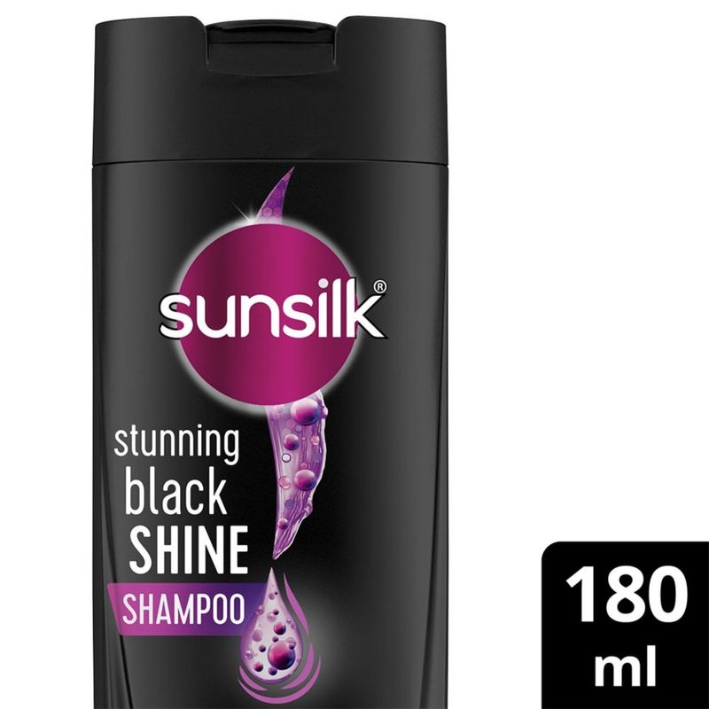 Sunsilk Stunning Black Shine Shampoo With Amla+Oil Pearl Protein & Vitamin E For Long Lasting Shine
