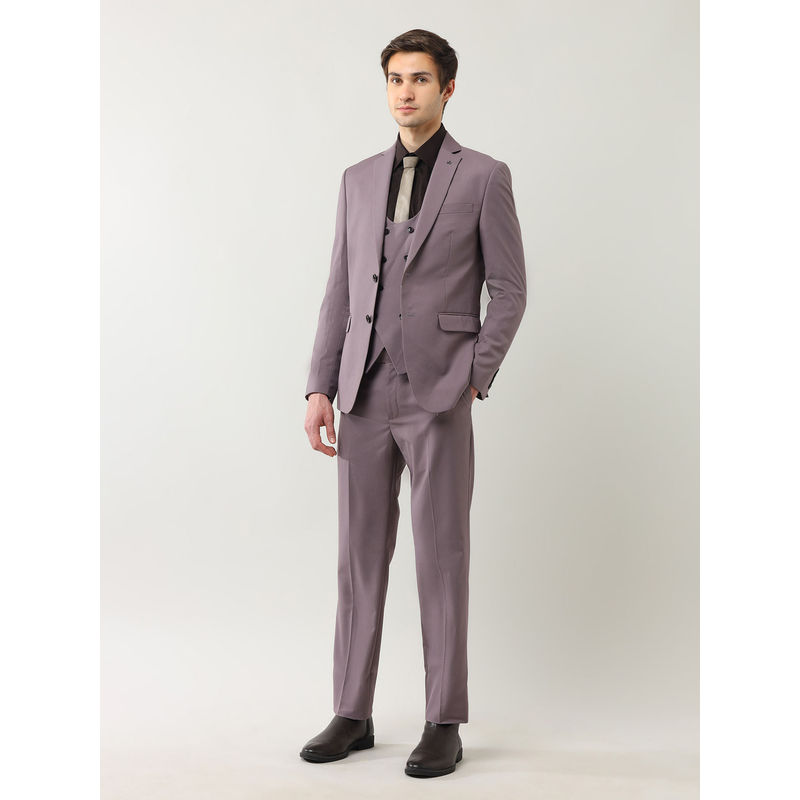 Arrow Men'S Tailored Fit Twill Blazer with Waistcoat and Trouser (Set of 3) (42)