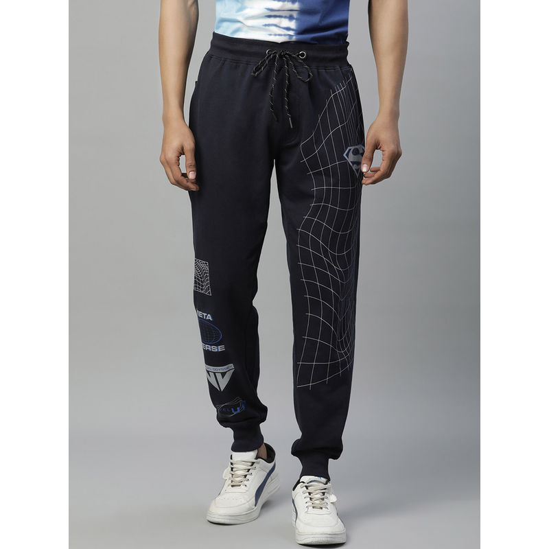 Free Authority Superman Printed Regular Fit Jogger For Men (L)