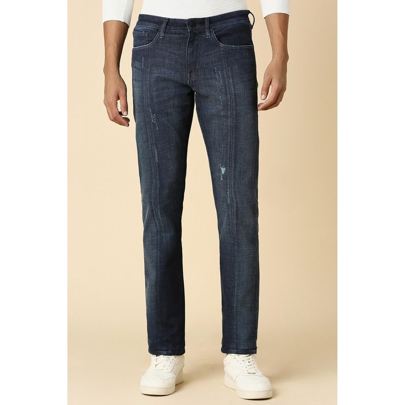 Allen Solly Men Navy Slim Fit Dark Wash Jeans (30)