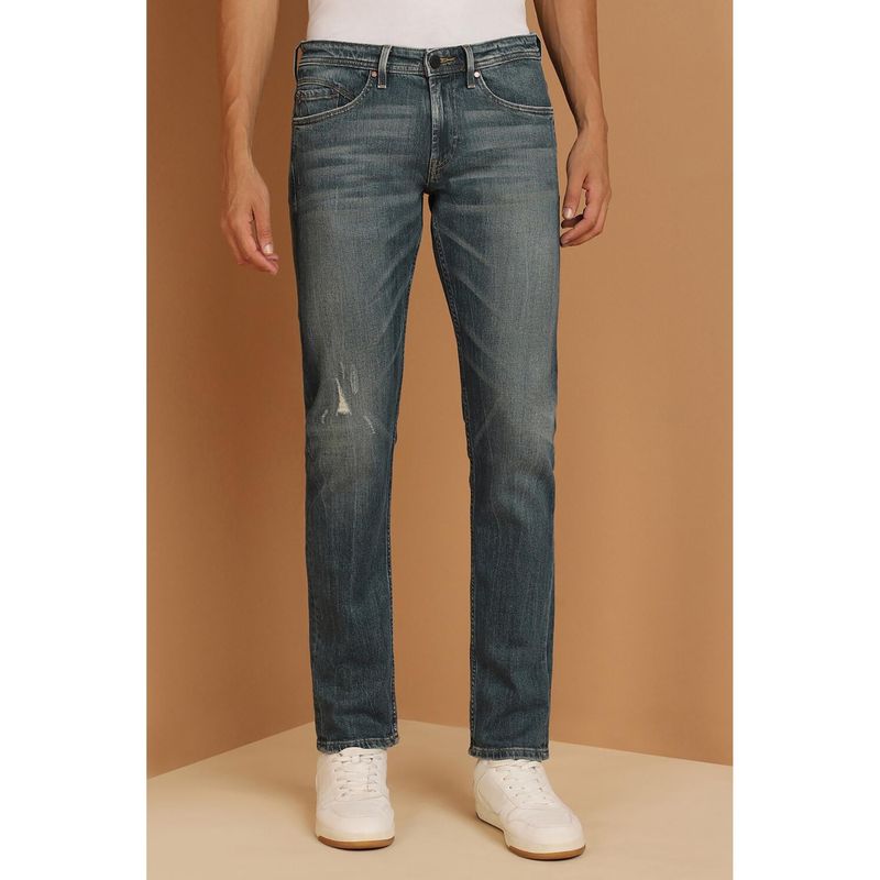 Allen Solly Men Grey Slim Fit Mid Wash Jeans (32)