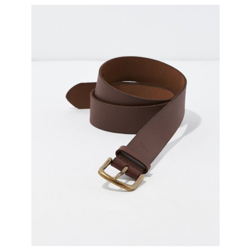 American Eagle Men Brown Leather Belt (34)