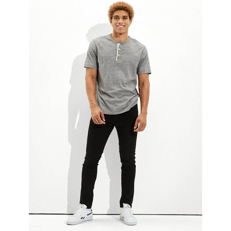 American Eagle Men Black Airflex+ Athletic Skinny Jeans (29)