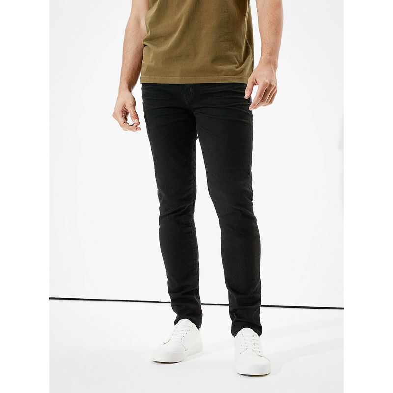 American Eagle Men Black Airflex+ Skinny Jean (31)