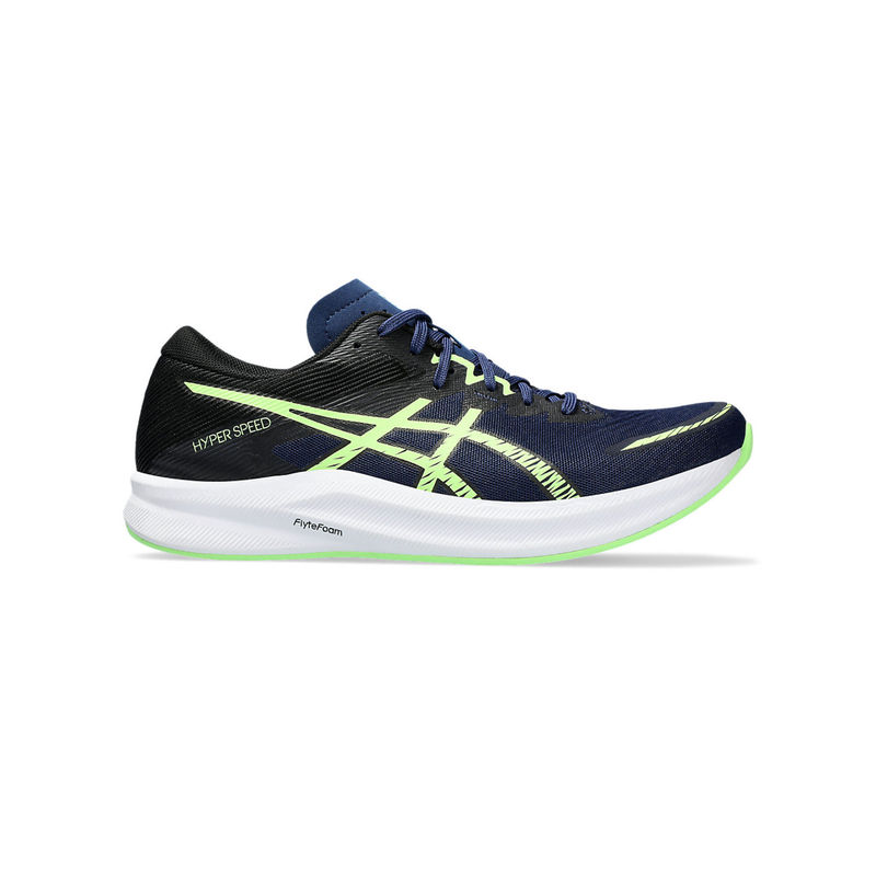 ASICS Hyper Speed 3 Navy Blue & Green Men Running Shoes (UK 10)
