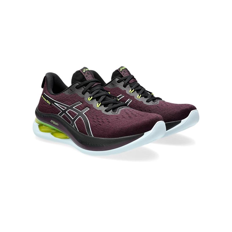 ASICS Mens Gel-Kinsey Max Dark Aubergine/Cool Grey Running Shoes (UK 8)