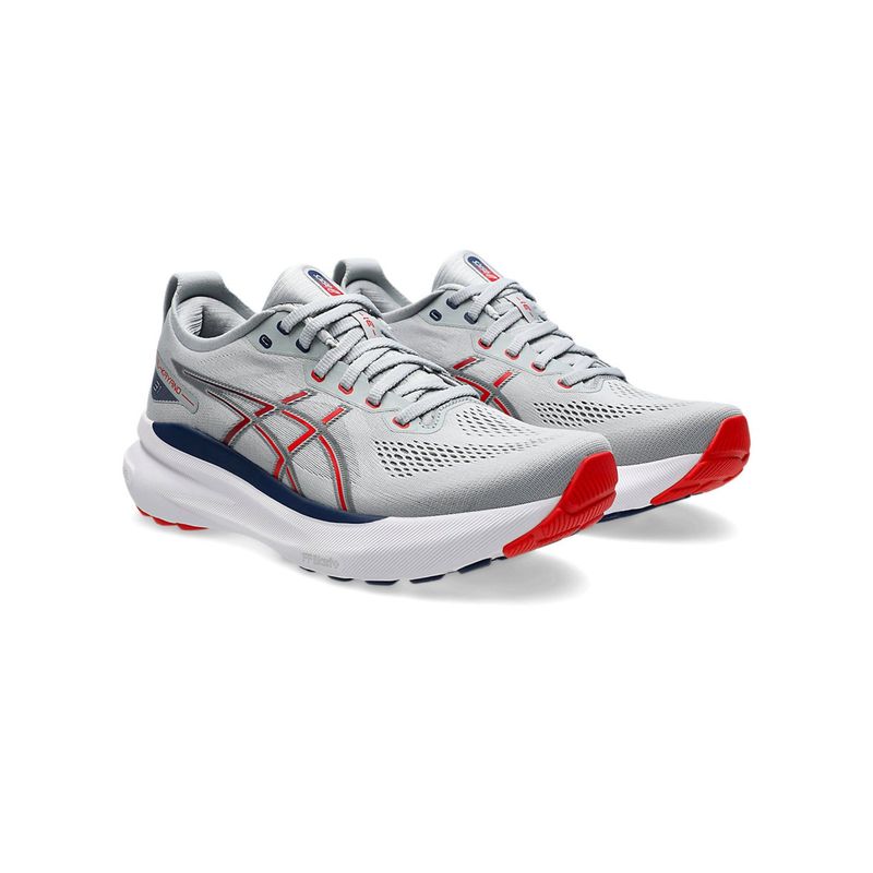 ASICS Mens Gel-Kayano 31 Piedmont Grey/Fiery Red Running Shoes (UK 6)