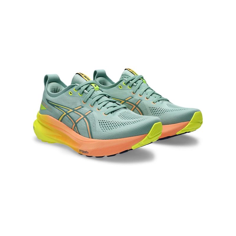 ASICS Mens Gel-Kayano 31 Light Celadon/Safety Yellow Running Shoes (UK 9)