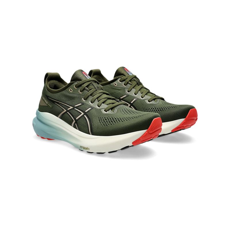 ASICS Mens Gel-Kayano 31 Smog Green/Black Running Shoes (UK 6)