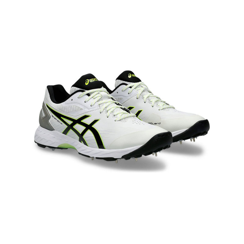 ASICS Men 350 Not Out Ff White Black Cricket Shoes (UK 6)