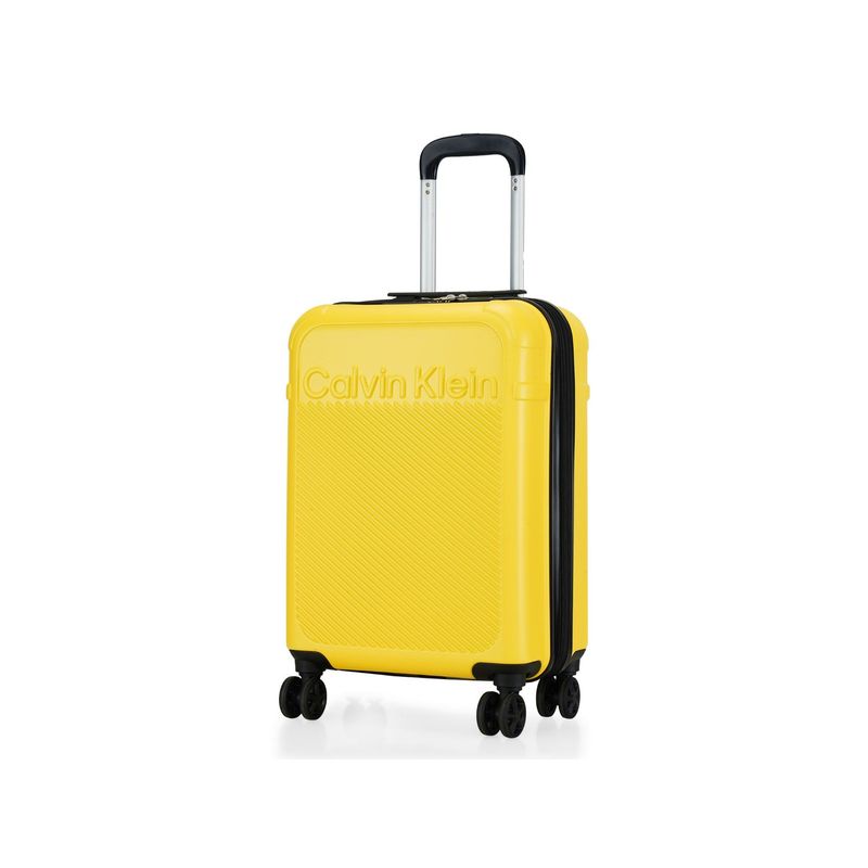 Calvin Klein Expression Range Safety Yellow Color Hard Luggage (M)