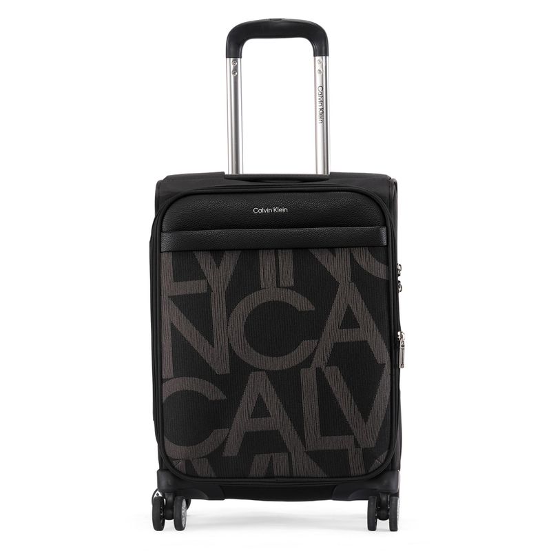 Calvin Klein Black Textured Trolley Bag (Large)