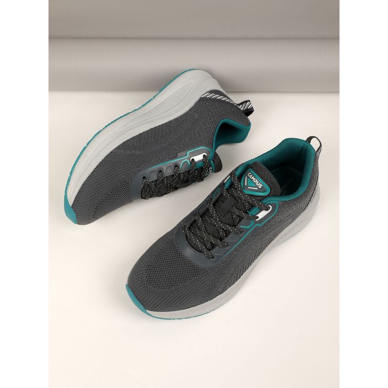 Campus PLUSH Mens Sports Running Shoes - Grey (UK 8)