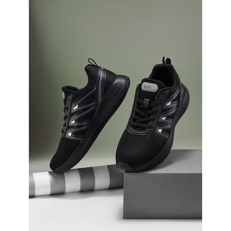 Campus WENDIGO Mens Sports Running Shoes - Black (UK 10)