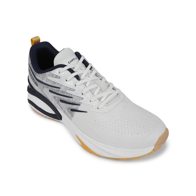 Campus Camp-Spunky Men Off White Running Shoes (UK 10)