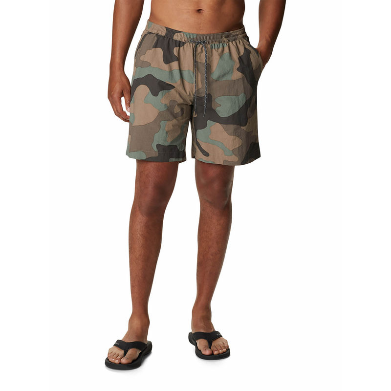 Columbia Mens Green Colour Nylon Fabric M Summerdry Shorts (L)