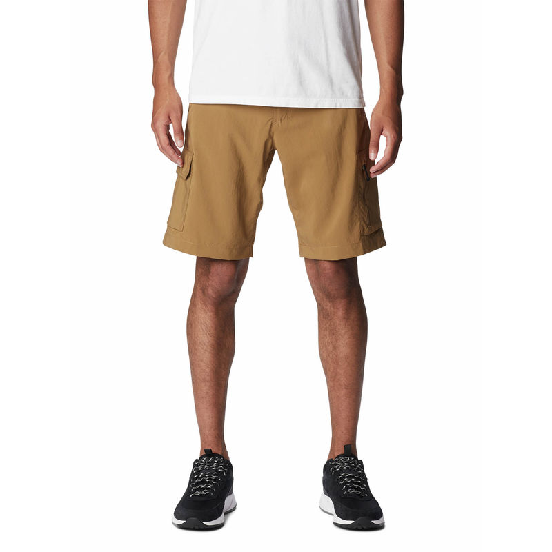 Columbia Mens Khaki Silver Ridge Utility Cargo Trekking Hiking Shorts with Belt (32)