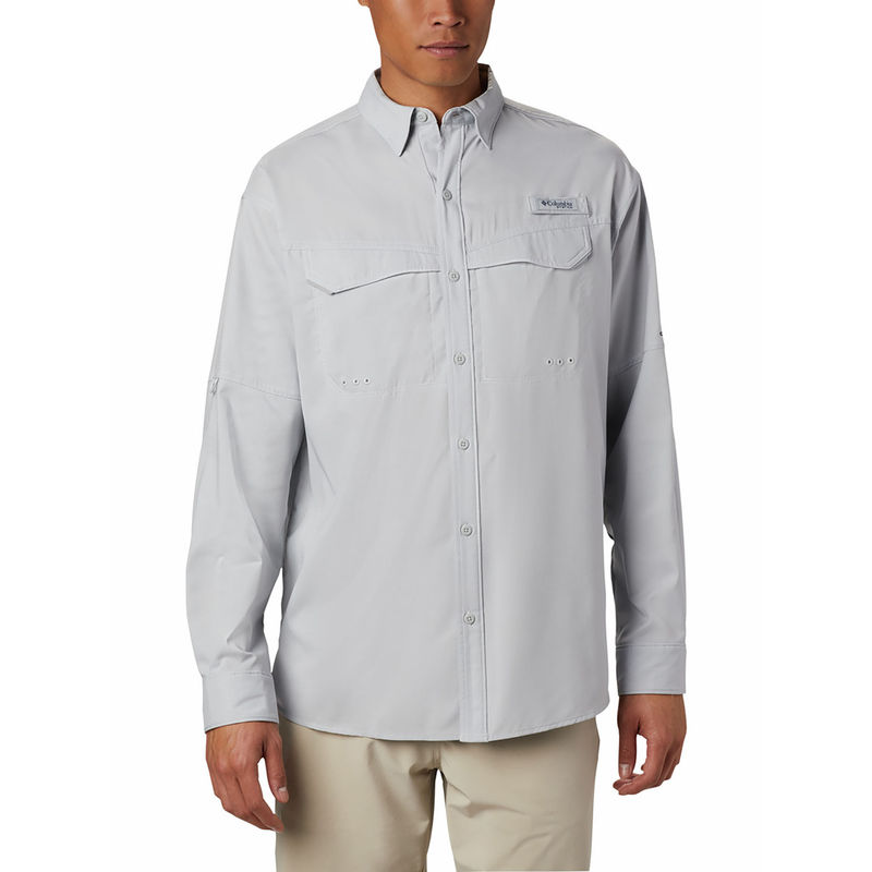 Columbia Mens Grey Omni-Wick Low Drag Offshore Long Sleeve Shirt (L)