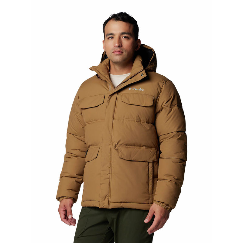 Columbia Mens Brown Omni-Heat Infinity Landroamer Puffer Jacket (L)