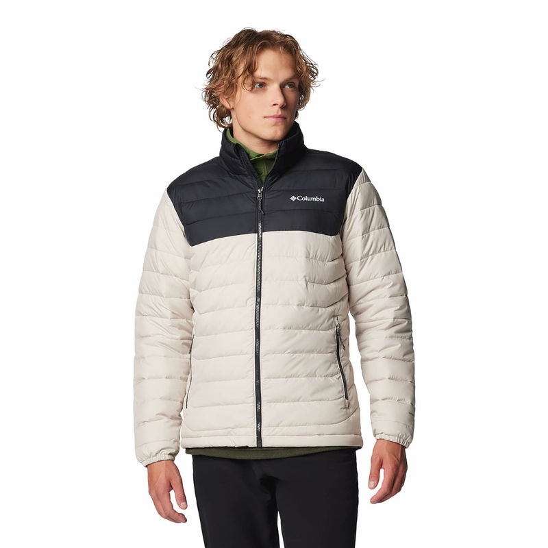Columbia Mens Beige Omni-Heat Reflective Powder Lite II Jacket (M)