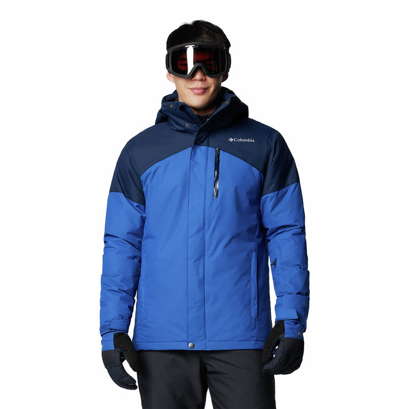 Columbia Mens Blue Omni-Heat Reflective Last Tracks II Jacket (L)