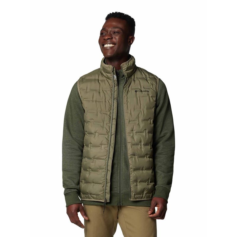 Columbia Mens Green Omni-Heat Reflective Delta Ridge II Down Vest (M)
