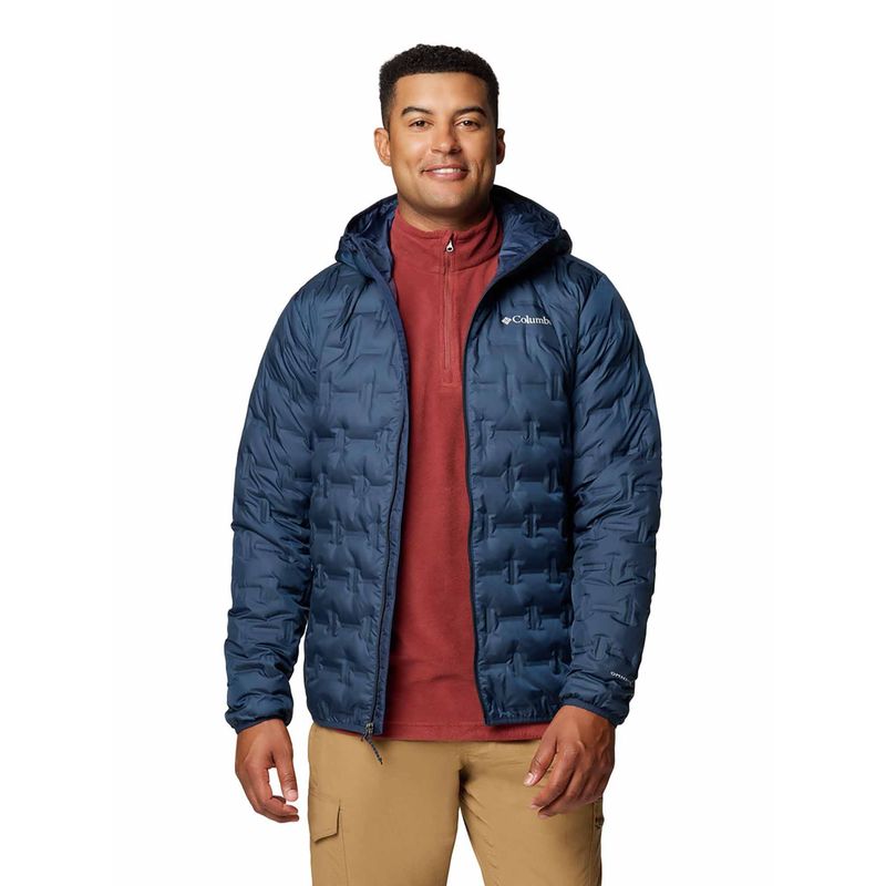 Columbia Mens Navy Omni-Heat Reflective Delta Ridge II Down Jacket (L)